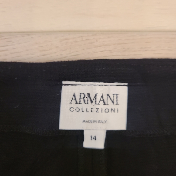 Armani Collezioni Black Women's Blazer with Satin Accent - Picture 2 of 7